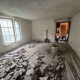 Pokój w 300-letnim domu początki prac 
