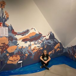 Mural namalowany przeze mnie na zlecenie restauracji