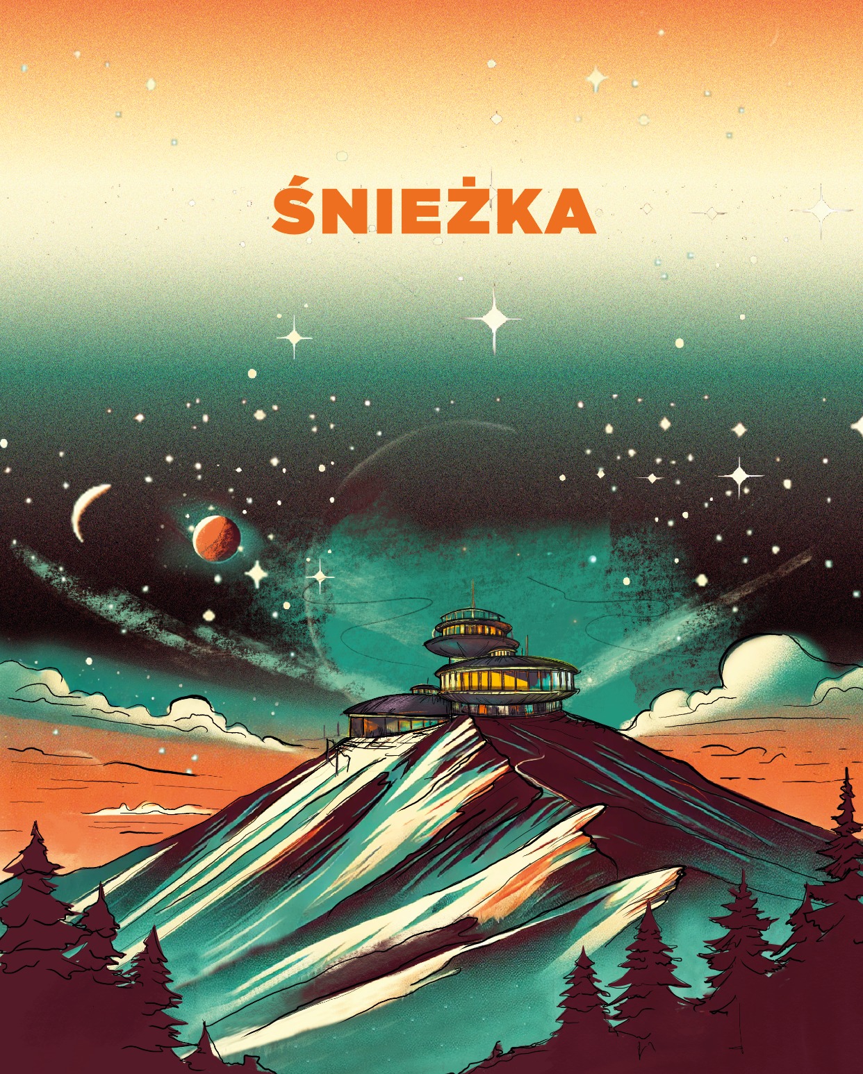 Grafika promująca Miasto Karpacz - na zlecenie Urzędu Miasta