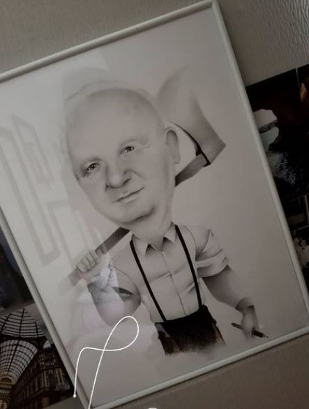 Portret ze zdjęcia- szkic ołówkiem.