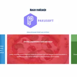 Prezentacja portfolio firmy Pakusoft z trzema przykładami realizacji: aplikacja mobilna dla restauracji z menu cyfrowym, system zamawiania i dostawy pizzy oraz strona wizytówka dla firmy z branży...