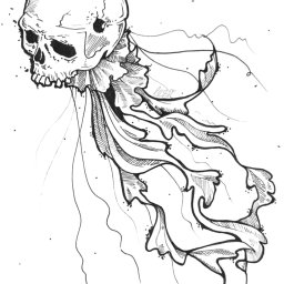 Projekt tatuażu- meduza.