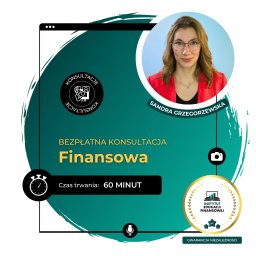 Umów się na bezpłatną konsultację z naszą Ekspertką Finansową - Sandrą Grzegorzewską.