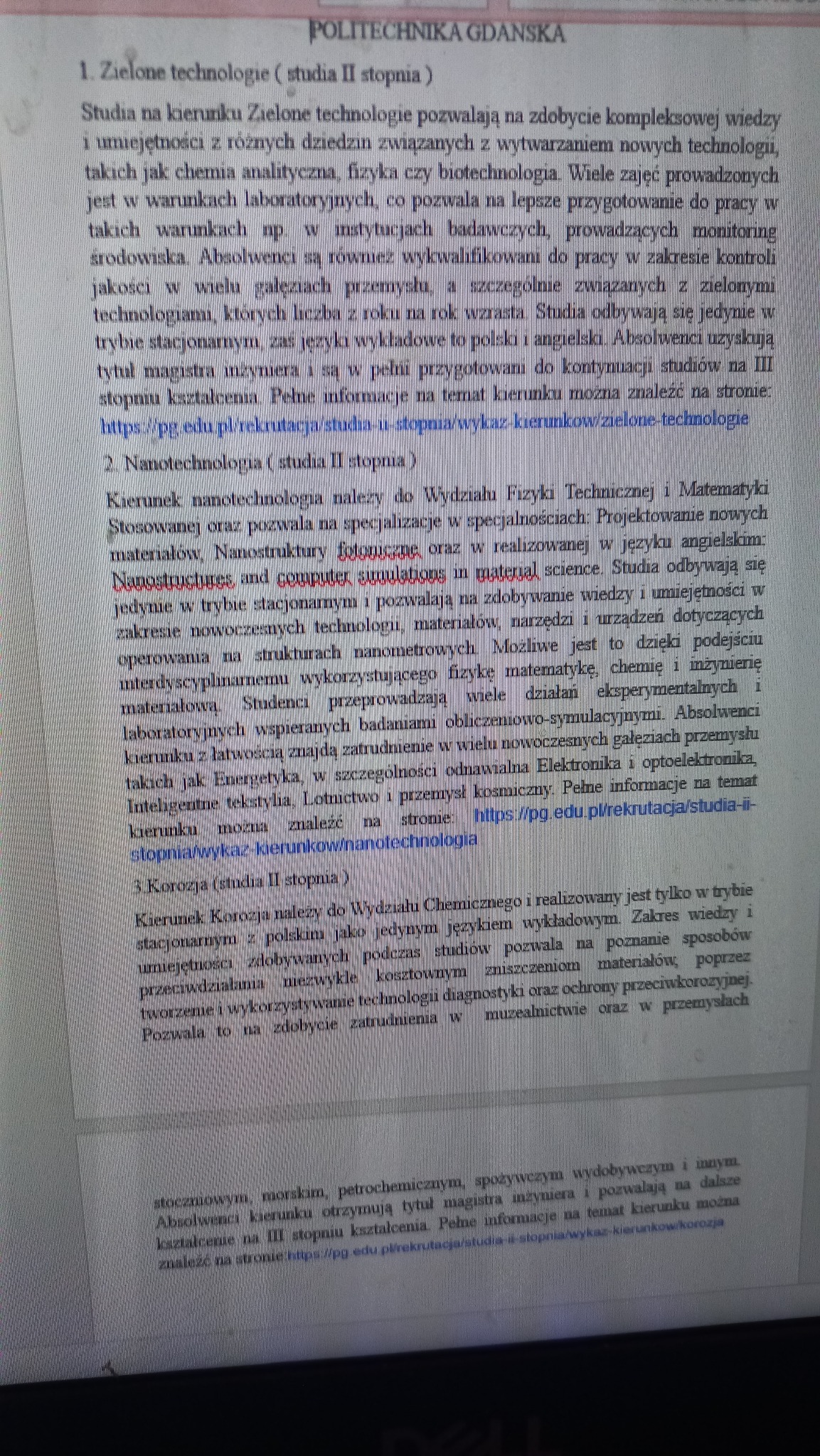 Jeden z wielu tekstów, będący częścią większego zlecenia opisów kierunków uczelni, które zrealizowałem.