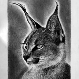 Rysunek rysia A4 - ołówek.
wrzesień 2022