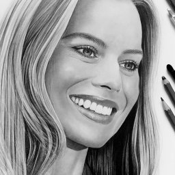 Margot Robbie portret A4 - ołówek.
sierpień 2023