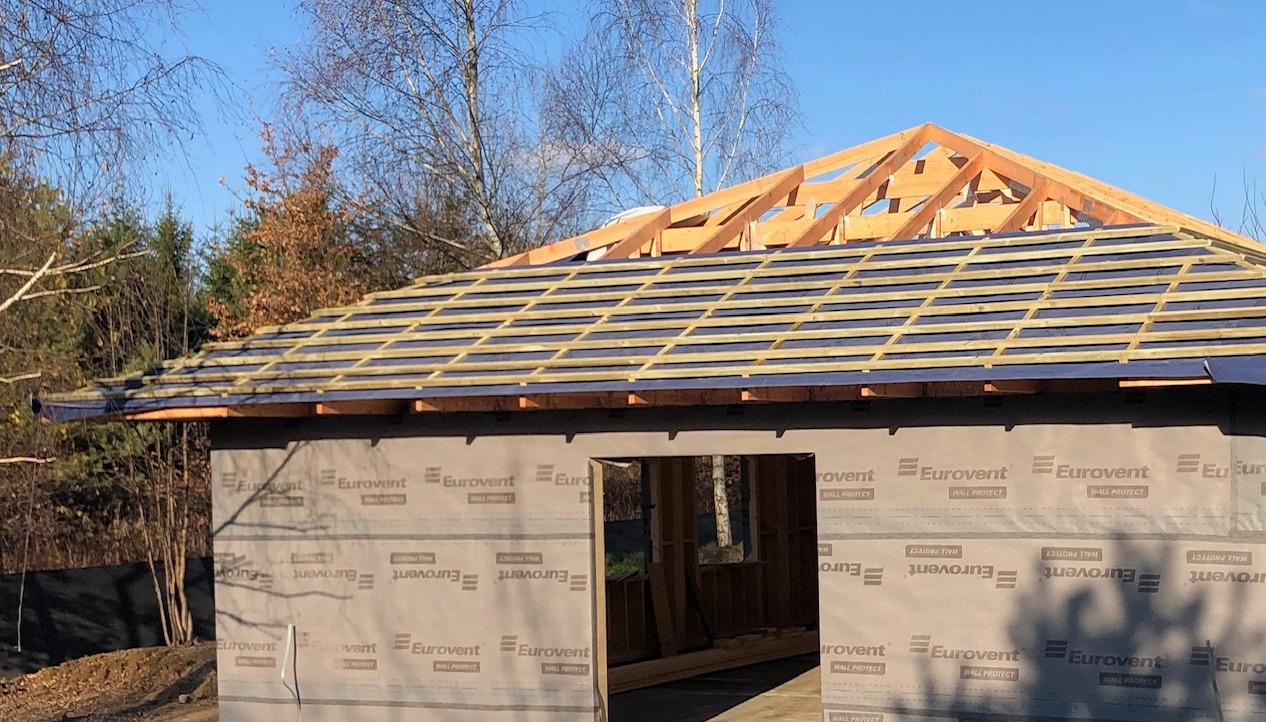 Budowa domu w trakcie