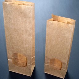 Torebki papierowe z okienkiem