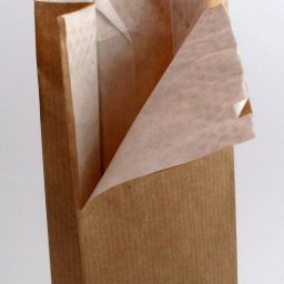 Torebki papierowe dwuwarstwowe EKO wyłożone białym pergaminem
