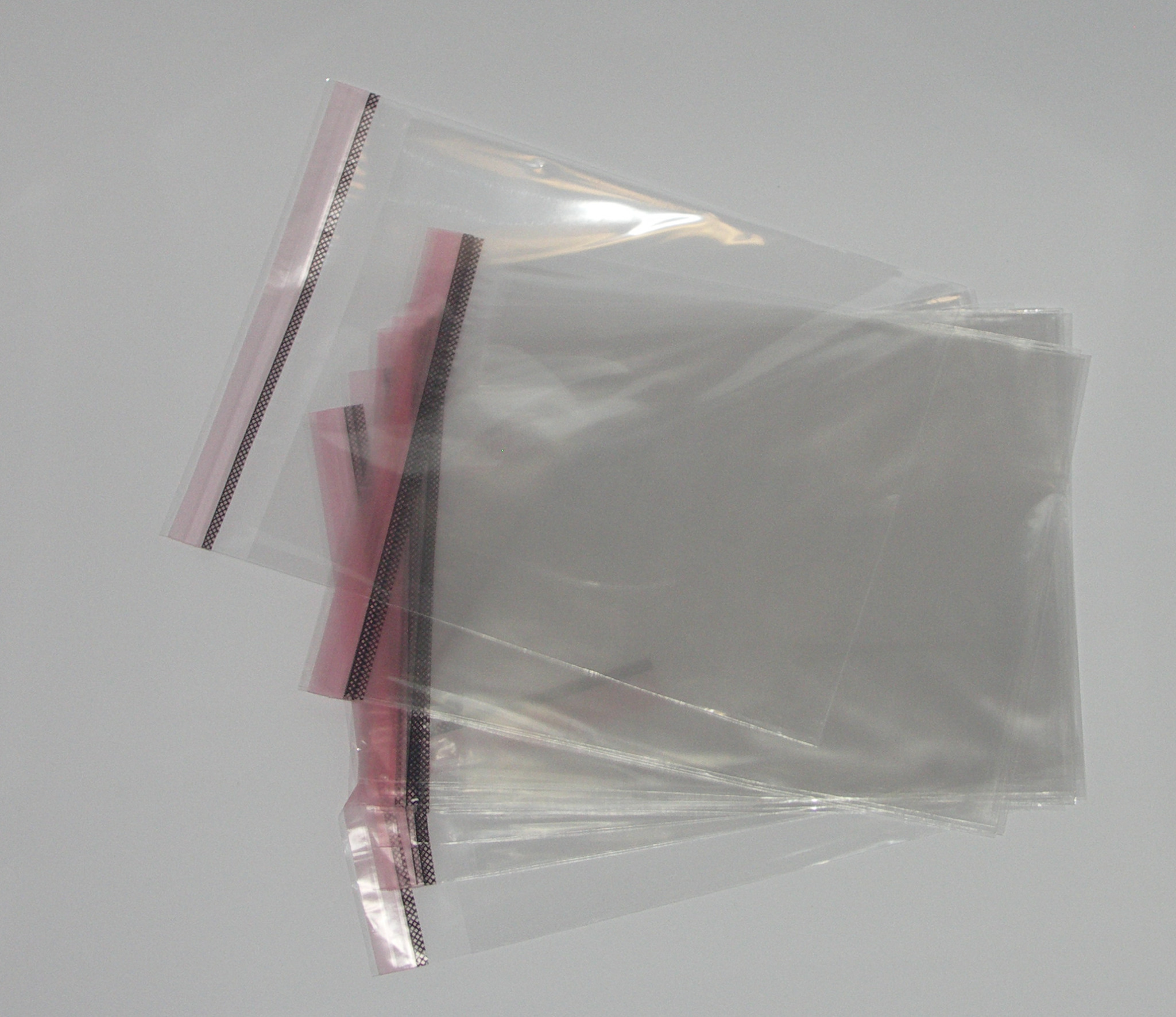 Woreczki i torebki foliowe celofanowe z paskiem klejącym i zakładką