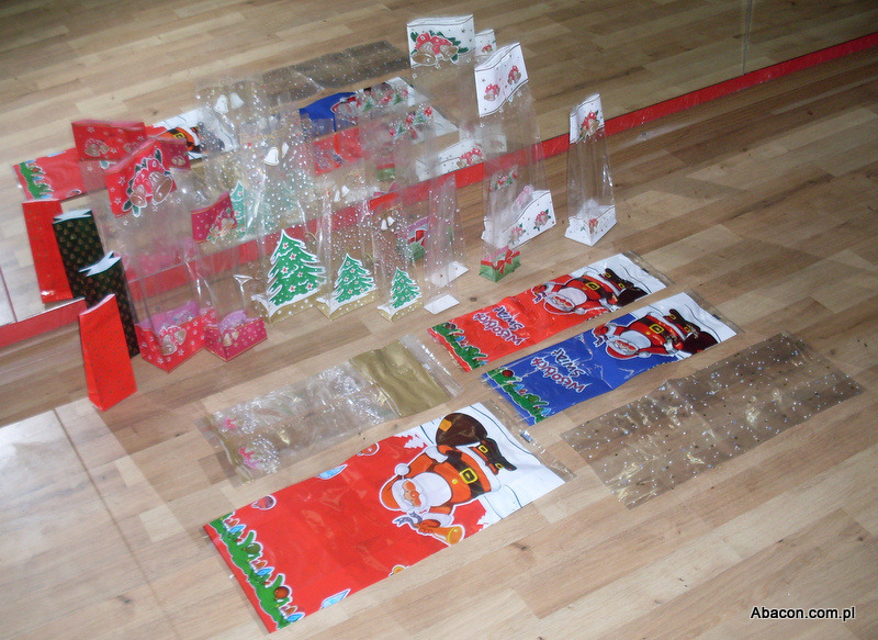 Woreczki i torby foliowe świąteczne Boże Narodzenie biodegradowalne