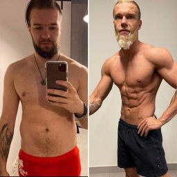 Efekt finalny redukcji tkanki tluszczowej mojego podopiecznego Mateusza