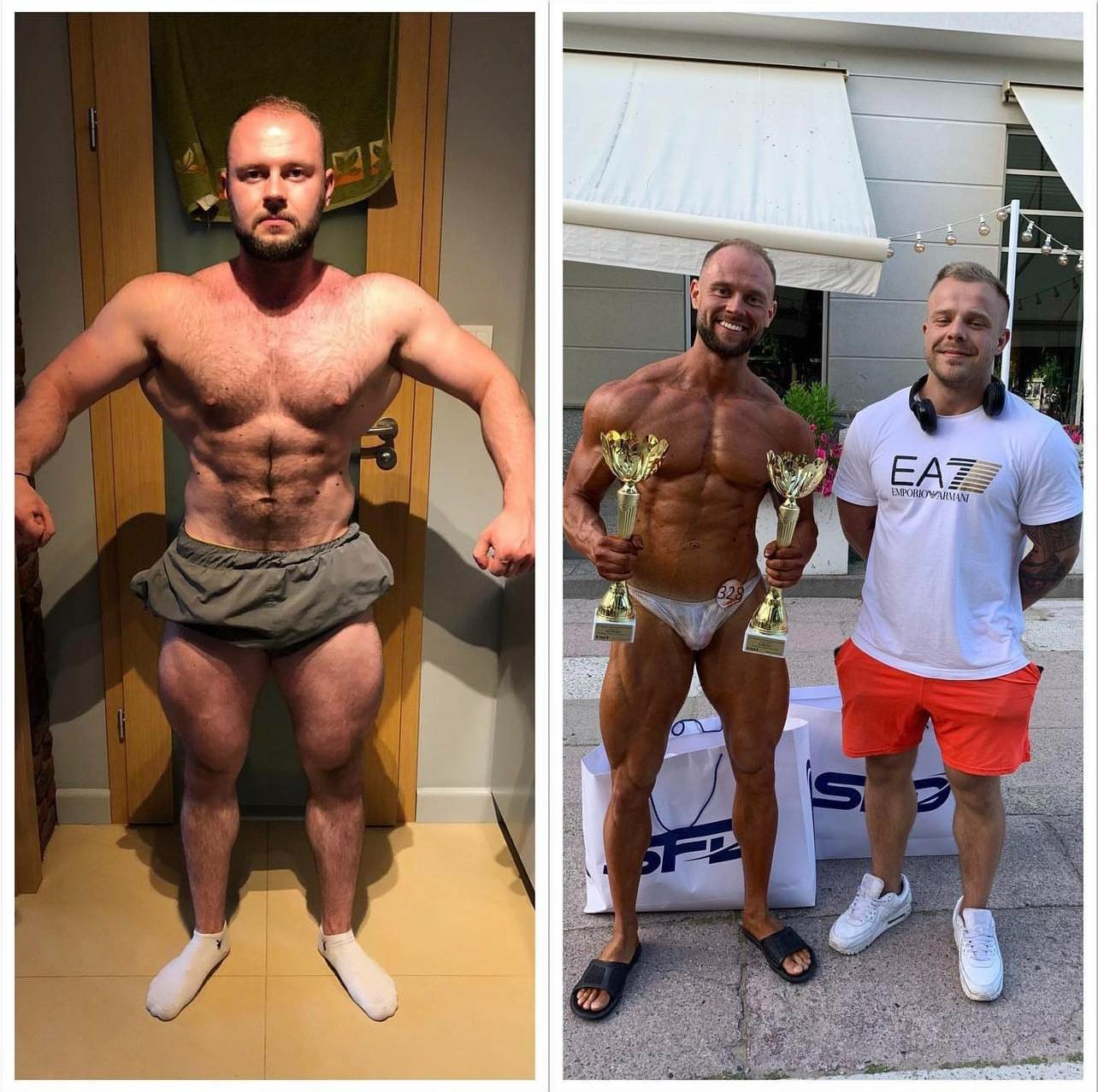 Okres przygotowania do zawodow sylwetkowych zakończonych dwoma srebrnymi medalami w dwóch kategoriach