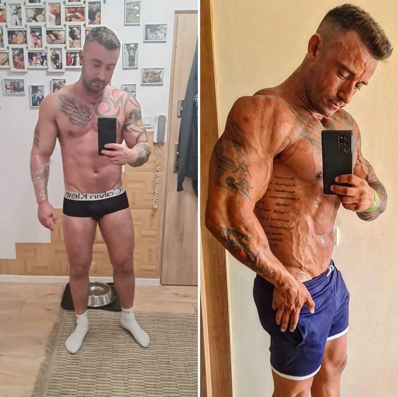 Okres budowania masy mięsniowej mojego podopiecznego ze mną.