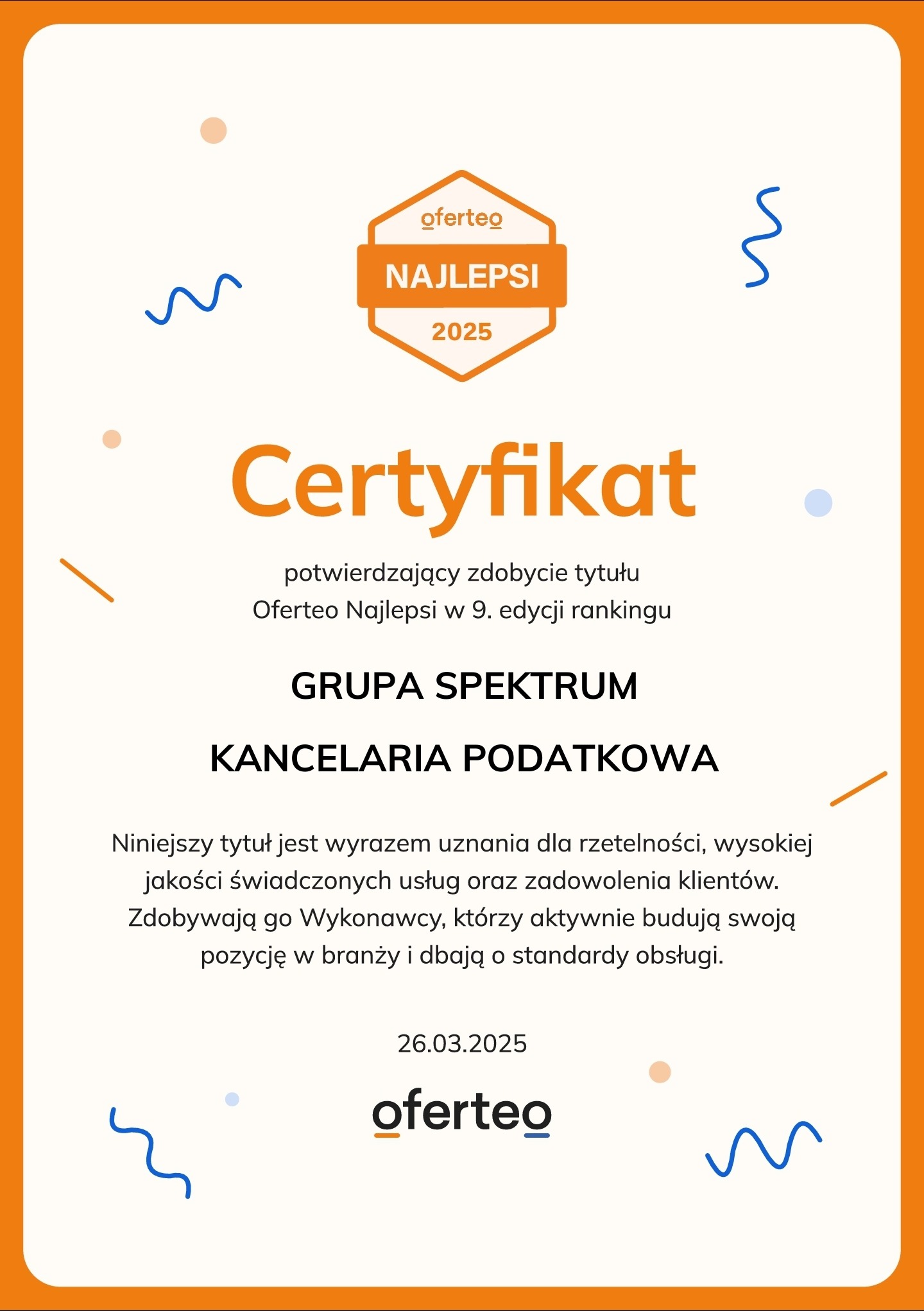 Kolejny rok z sukcesem