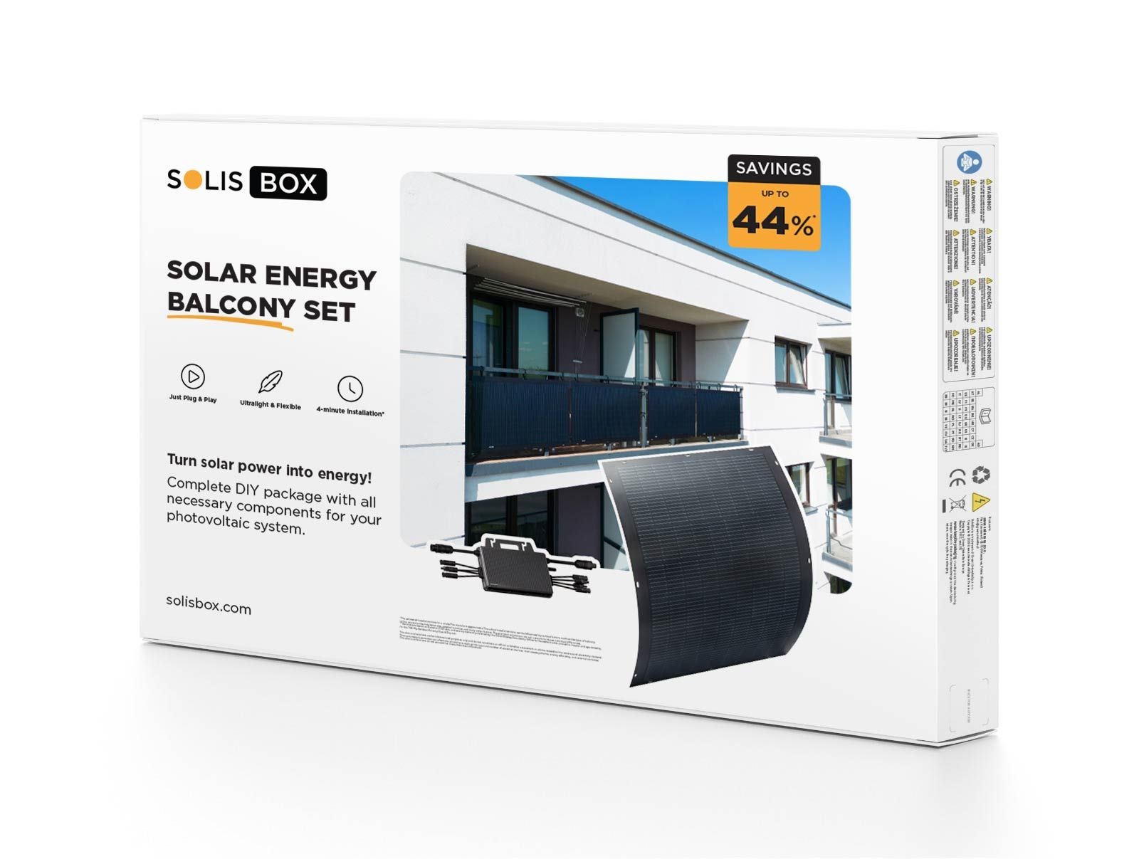 Zestaw Solisbox Flex na balkon.