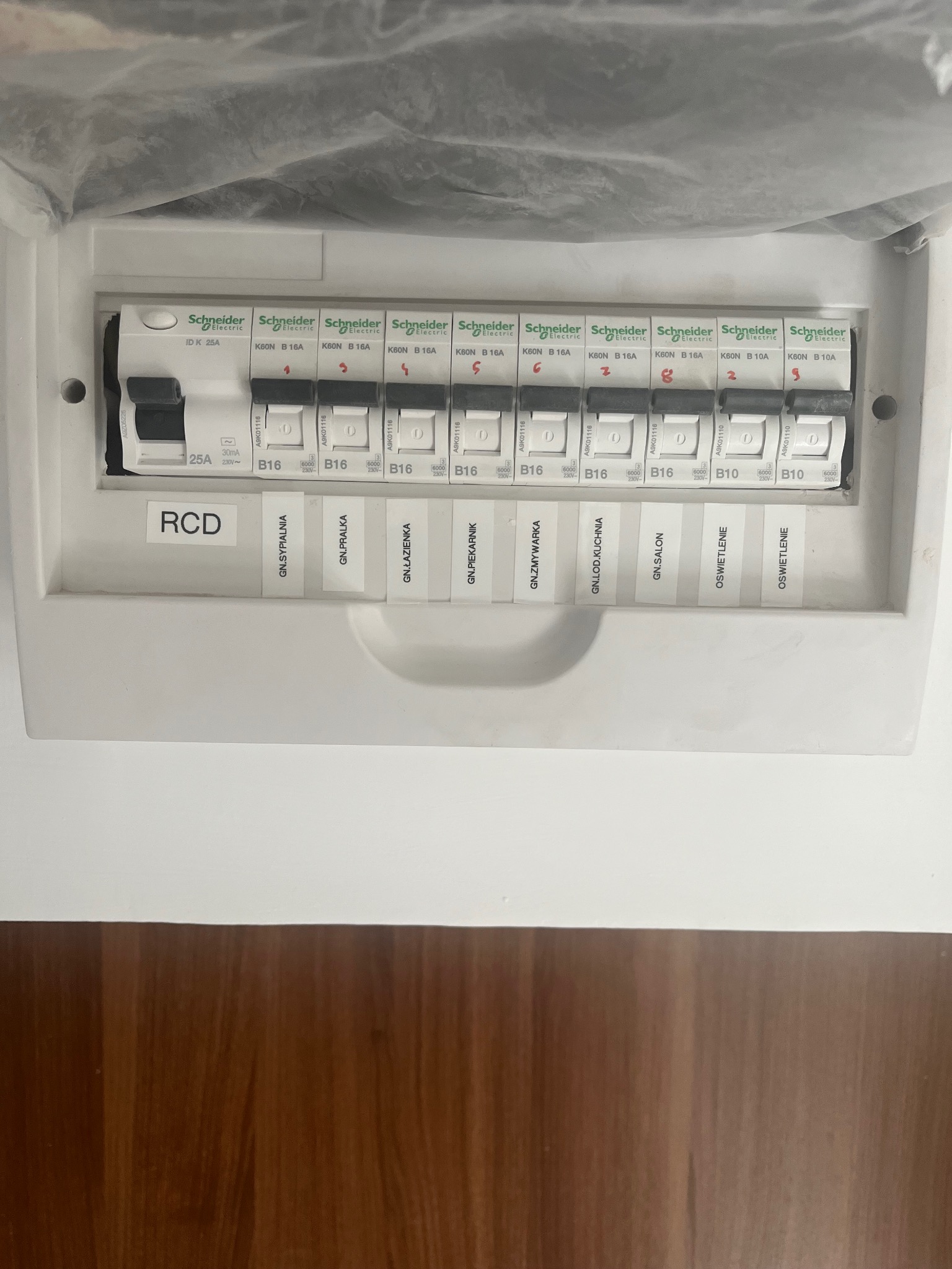 Rozdzielnica Mieszkaniowa - mieszkanie 35 m2