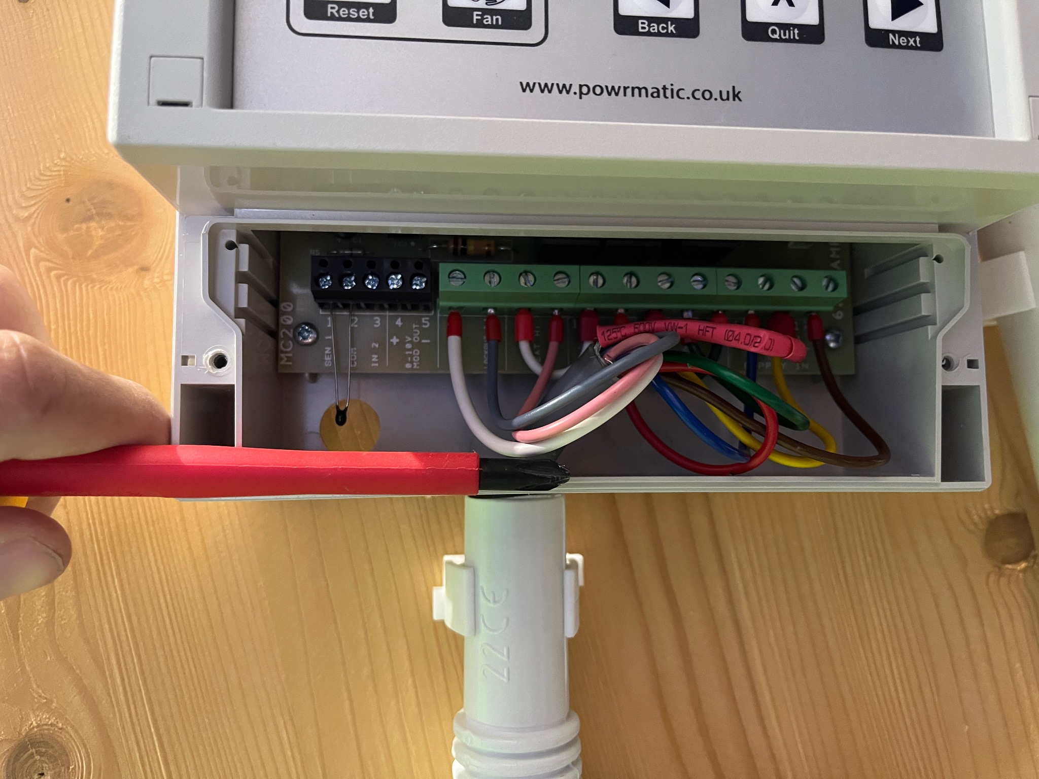 Sterowanie nagrzewnicami gazowymi - korty tenisowe