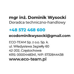 Dominik Wysocki- Eco-Team- Doradca Klienta - Klimatyzacja z Montażem Częstochowa