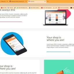 Dawid Grochowski - Mockup strony internetowej z responsywnym designem, prezentujący wersję desktopową na laptopie oraz mobilną na smartfonie, umieszczone na białym tle z elementami graficznymi.