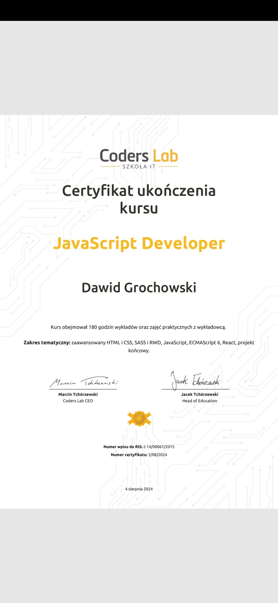 CodersLab cieszy się bardzo dobrą reputacją jako szkoła programowania