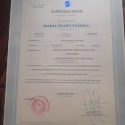 Ukończyłam szkolenie z zakresu Mediacji.