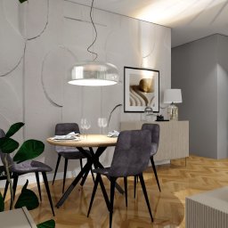 Gabo Design LTD - Kaczeńcowa saln z aneksem kuchennym