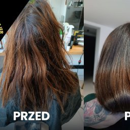 Rekonstrukcja włosów laminacja coś co tworzy włosy jak tafla wody 💪 polecam 🔥✂️🔥❤️