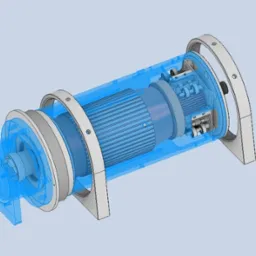Projekt-Obudowa silnika DC 24V