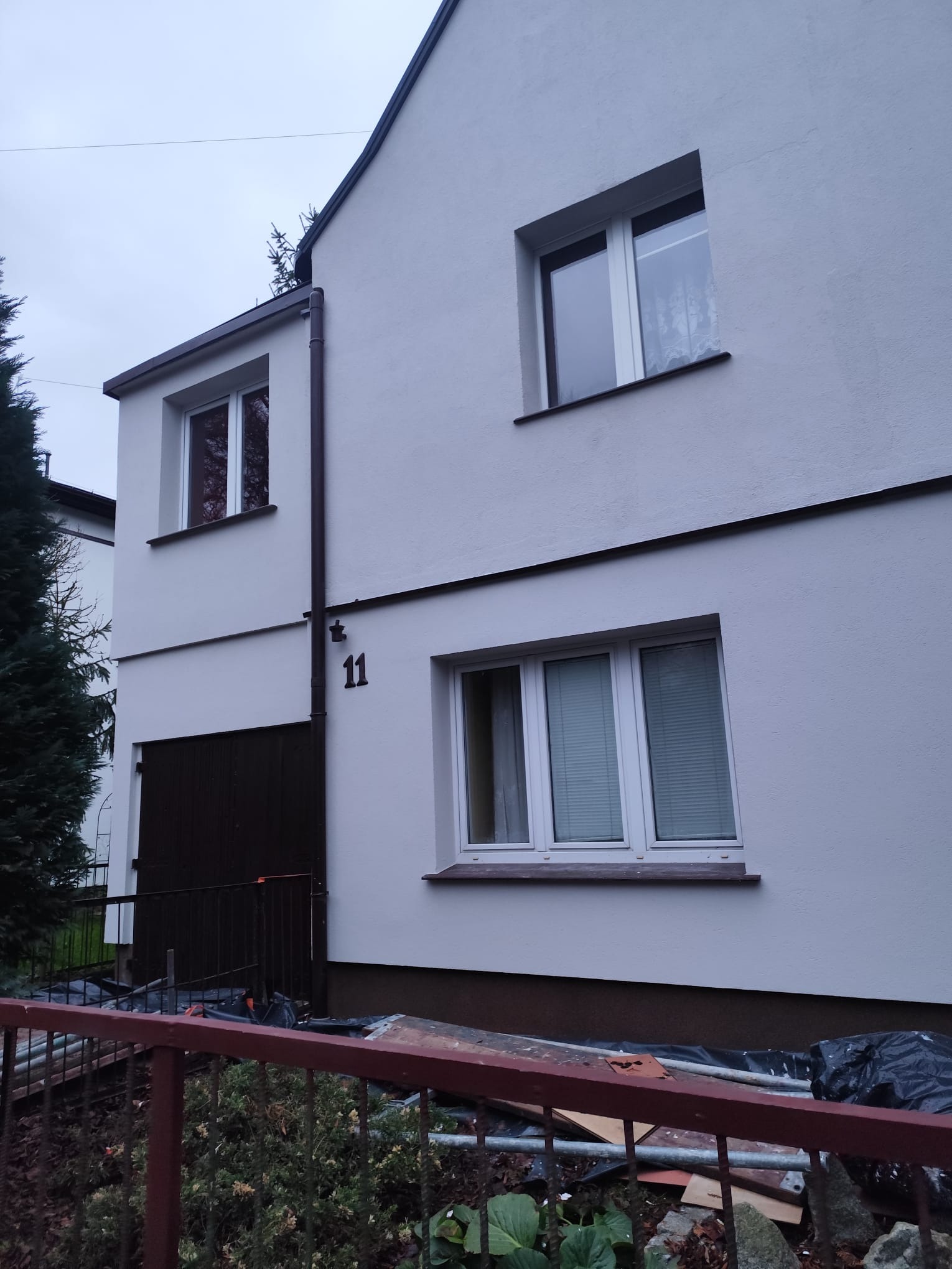 Elewacja po malowaniu.