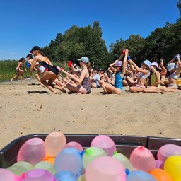 zabawy wodne w upalny dzień :)