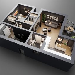 Rzuty 3d - plany mieszkań i pięter