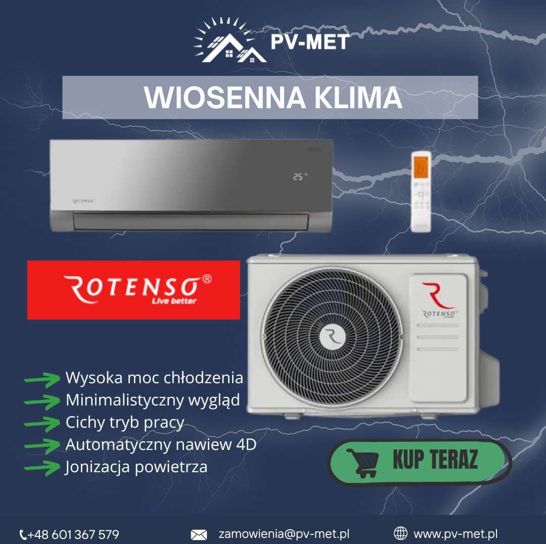 Klimatyzacje, które poprawią komfort zarówno latem jak i zimą. Dostępne od ręki