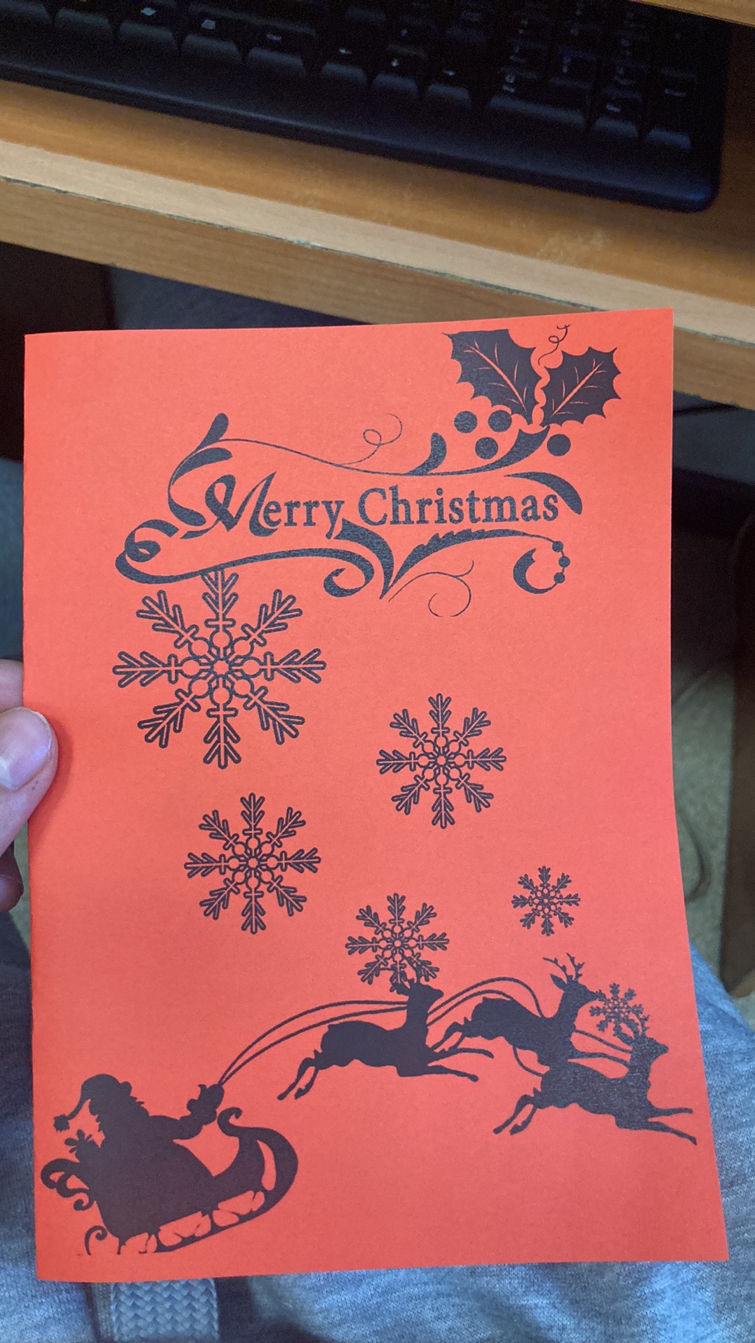 Kartka świąteczna wykonana w 15min