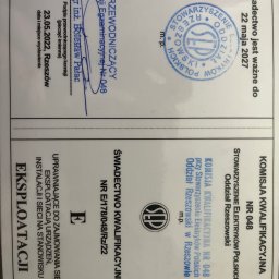 Uprawnienia SEP do 1kV