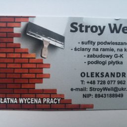StroyWell - Montaż Płyt Gipsowych Wrocław