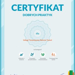 Otrzymaliśmy certyfikat dobrych praktyk od Polskiej Organizacji Turystycznej
