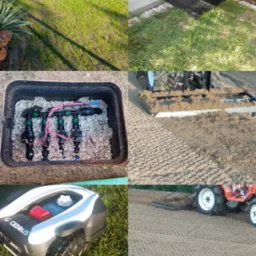 Elementy systemów nawadniania, robot koszący i wyrównywanie terenu w Piotrków Kujawski. Zestawienie usług ogrodniczych.