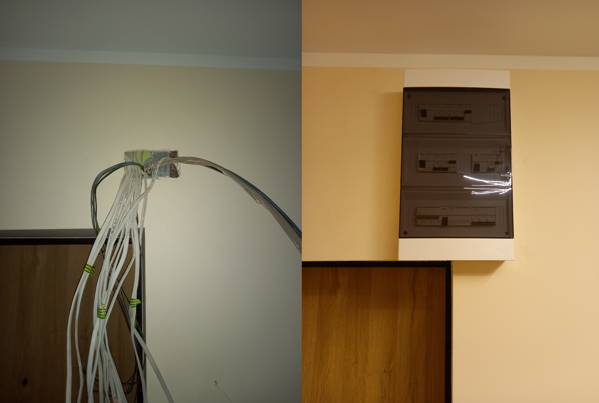 Montaż rozdzielnicy 3-fazowej.