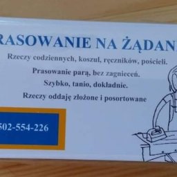 Pranie i prasowanie Pruszcz Gdański 1