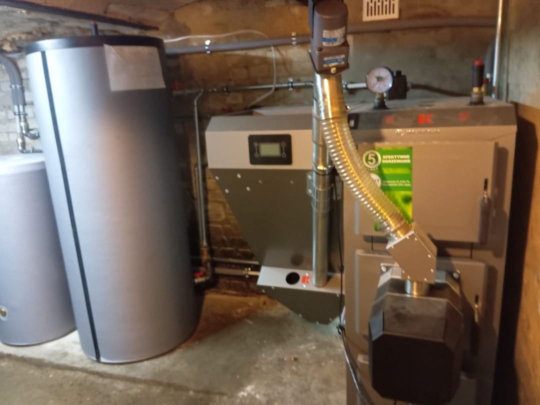 Kocioł na pellet pełna modernizacja kotłowni.