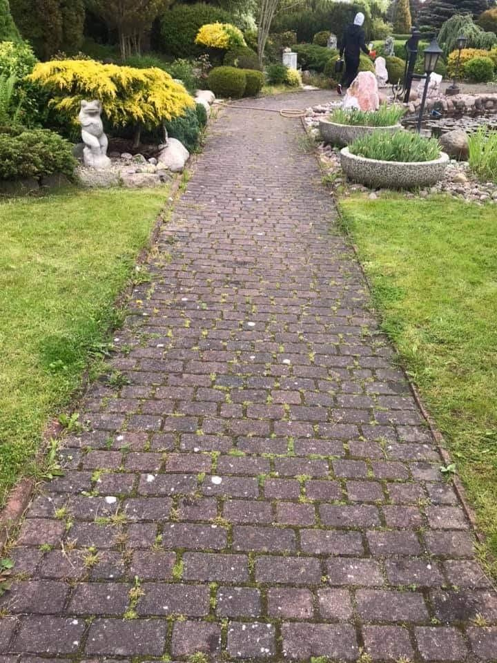 Mycie kostki brukowej