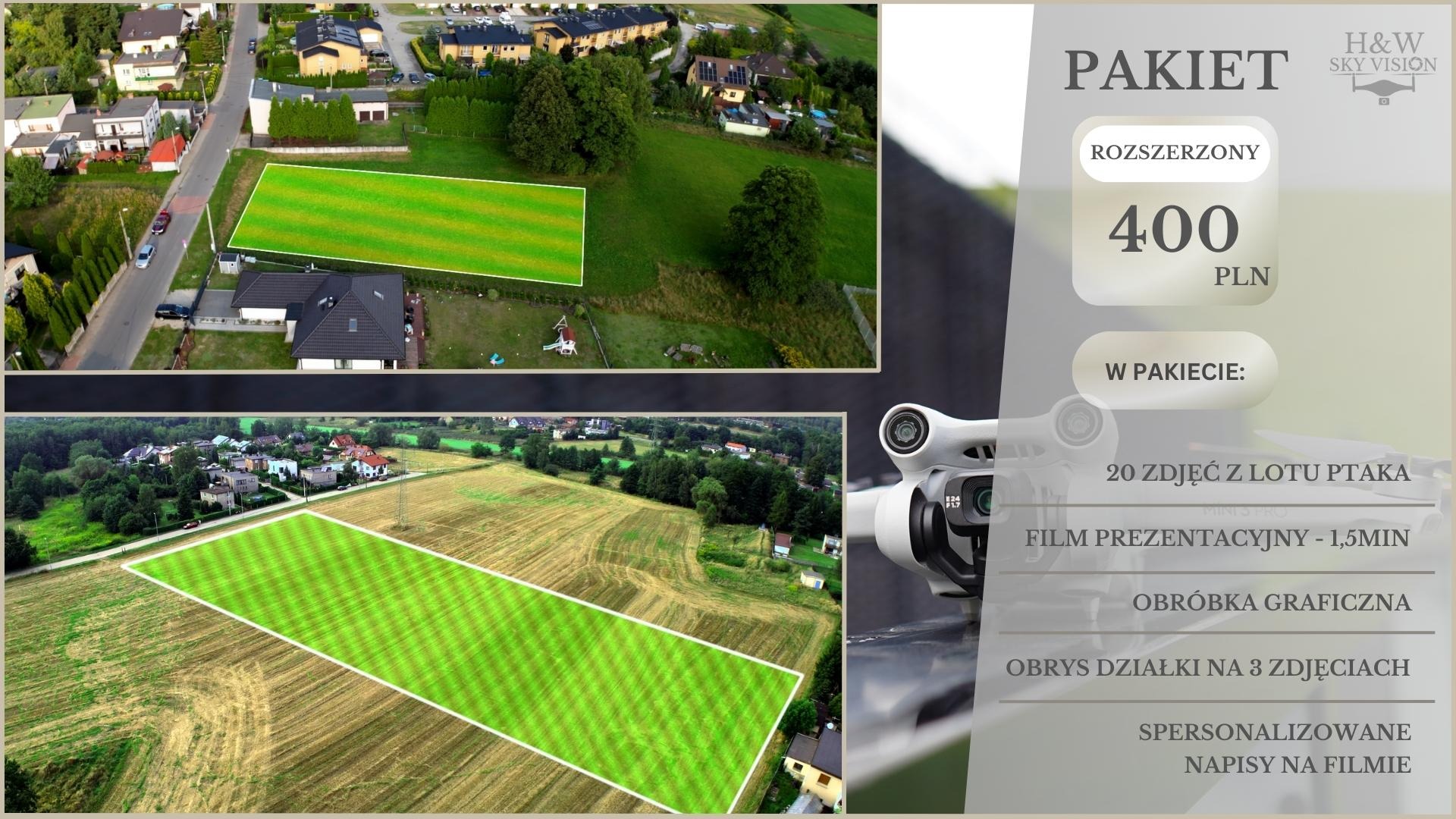 Pakiety można modyfikować, ostateczna wycena uzależniona będzie od finalnych preferencji :)