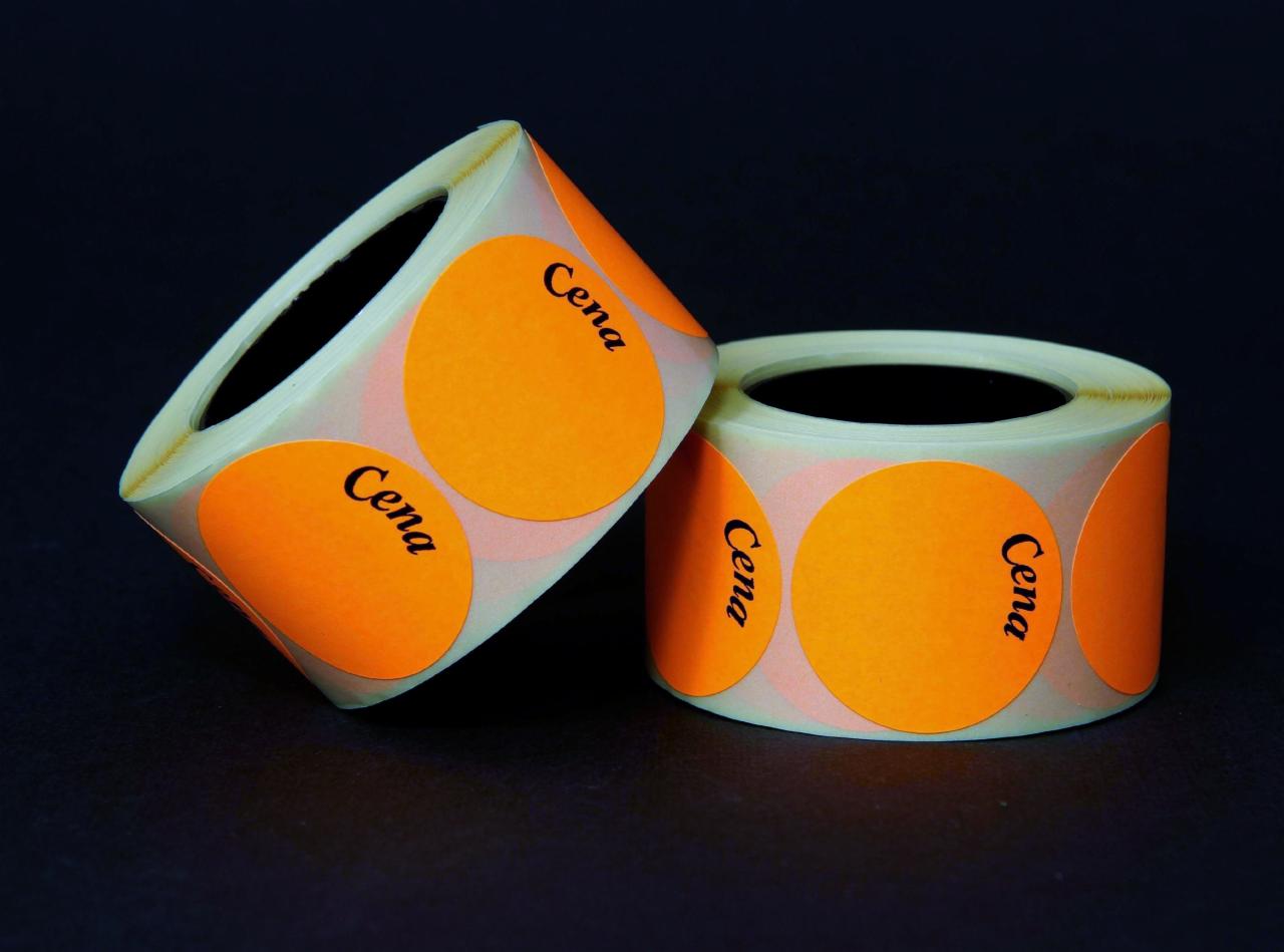 Etykiety cenowe -cenówki