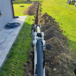 Przekop liniowy pod fotowoltaikę.