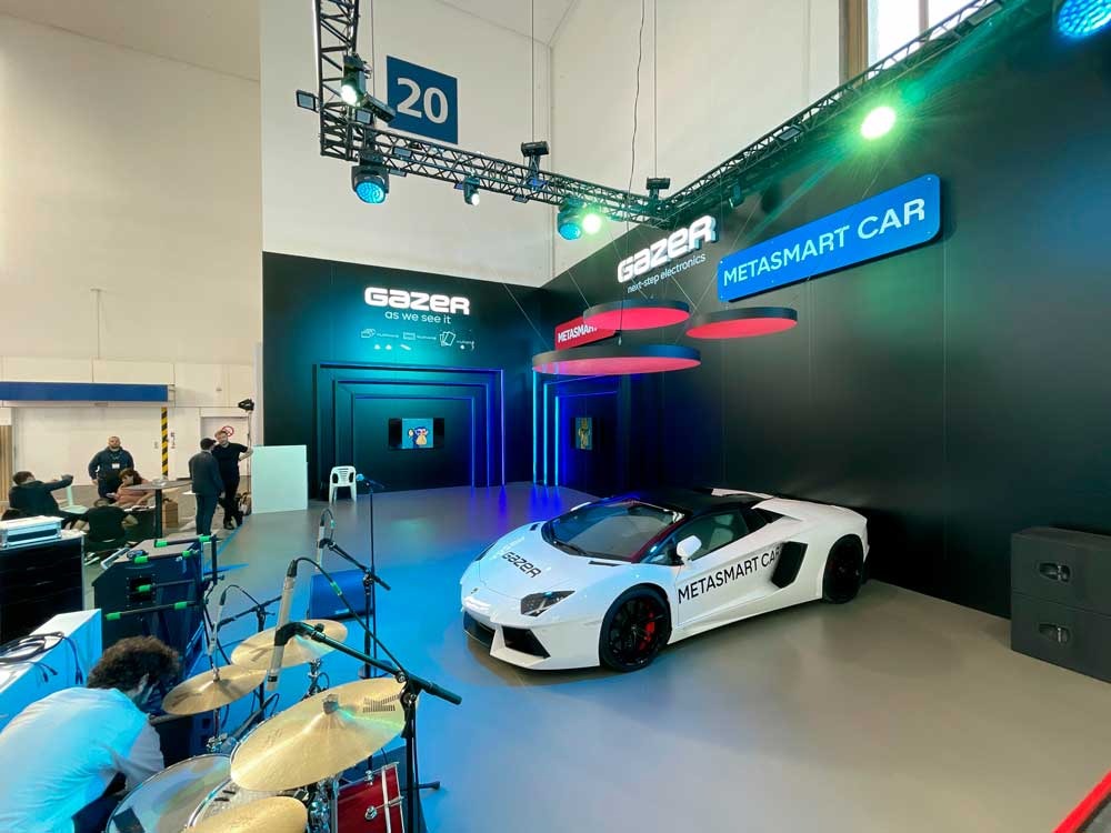 Produkcja stoiska targowego w Berlinie dla firm z branży zaawansowanych technologii