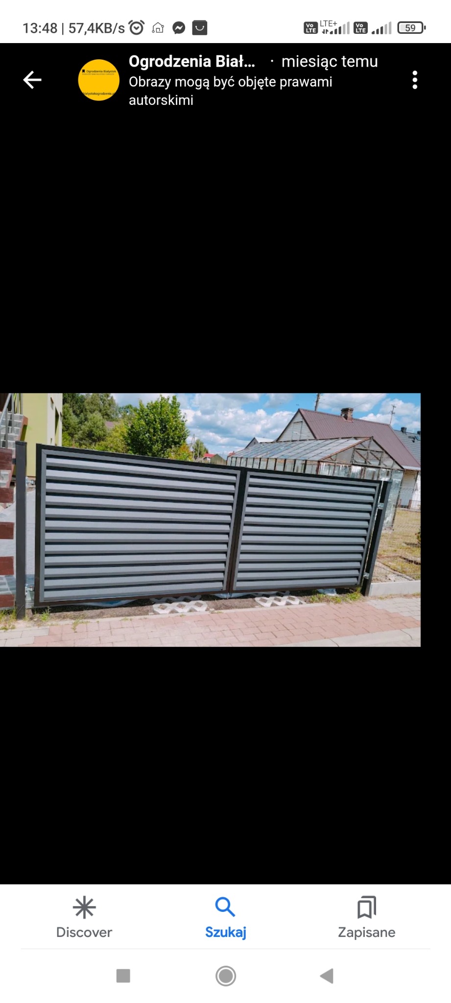 Balustrada typu żaluzja w Białymstoku