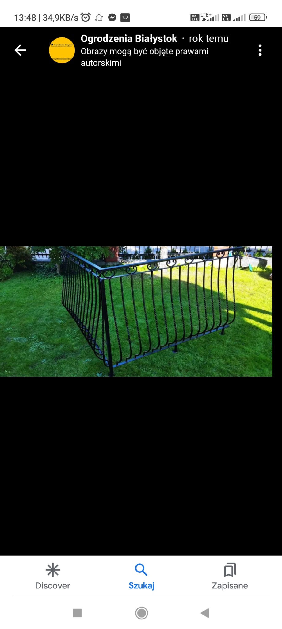 Balustrada klasyczna, ocynkowana malowana proszkowo w Białymstoku