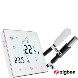 Piotr Niemyski - PIONIER ogrzewanie - Termostat pokojowy przystosowany do ogrzewania podłogowego wyposażony w czujnik temperatury podłogi oraz w fukcję zigbee