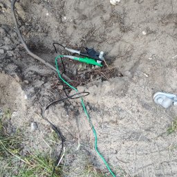 Wykonanie uziomu szpilkowego wraz z pomiarami - w trakcie prac.